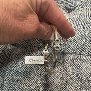 Brighton Toledo Silver Floral Bangle